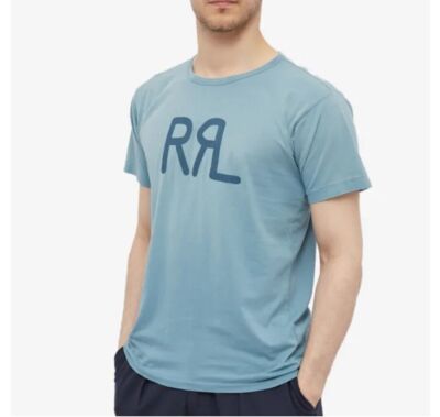 Ralph Lauren RRL Lightweight Cotton Jersey Double RL Logo T-Shirt