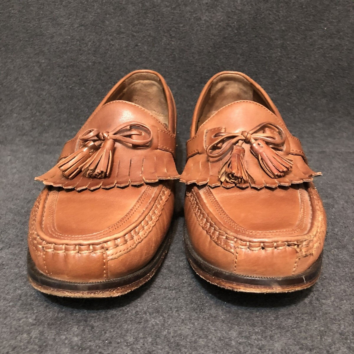 •Johnston & Murphy Aragon Loafer Brown Mens SZ 12 Leather Kiltie Tassel 20-3370 Johnston Murphy Aragon Loafer Men 10.5 M Brown Leather  main image 2
