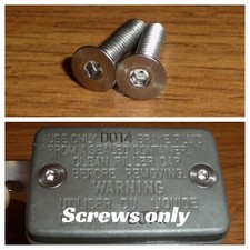 69689-04A00 SUZUKI ***NEW*** REAR BRAKE OIL RESERVOIR CAP SCREWS X2