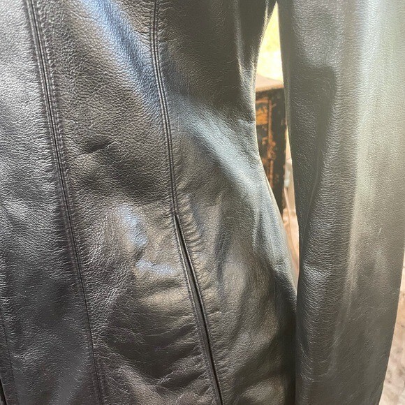Wilson’s Soft Black leather jacket - image 6