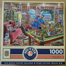 Masterpieces 1000 PC Jigsaw Puzzle Lionel Trains "The Boys Playroom"