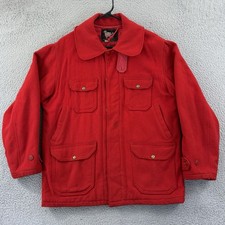 Vintage Woolrich Jacket Mens Large Wool Cruiser Hunting 50s Field Coat Mackinaw
