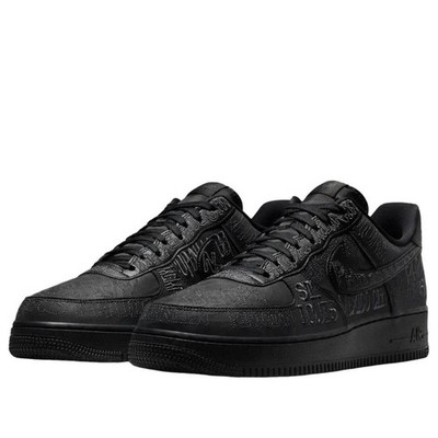 Nike Air Force 1 Low World Tour Black II1549-001 Sneaker Schwarz Herren Neu OVP