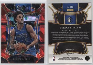 2023-24 Select Mezzanine Level Red Cracked Ice Prizm Dereck Lively II Rookie RC
