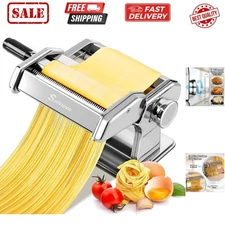 Pasta Maker Machine, 180 Roller Pasta Maker, 9 Adjustable Thickness Settings ...