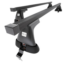 Stahl Dachträger für Volvo S90 II Limousine (2016-....) O schwarz