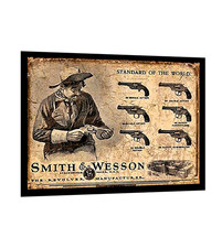 Smith Wesson Guns Firearms Big Game Ammunition Sign Sticker 4 Sizes