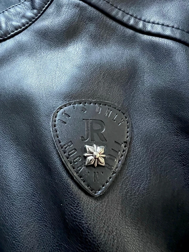 JOHN RICHMOND Junior черный искусственной кожи дикий мальчиков куртка 5 - 6 лет SZ 6 EUC - Изображение 4 из 4