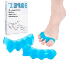 Silicone Toe Separators for Women  Men - Toe Spacers for Bunion Relief, Hamm...