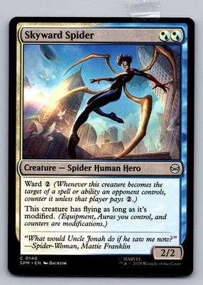 Skyward Spider 146 Common Marvel's Spider-Man Magic: The Gathering Near Mint