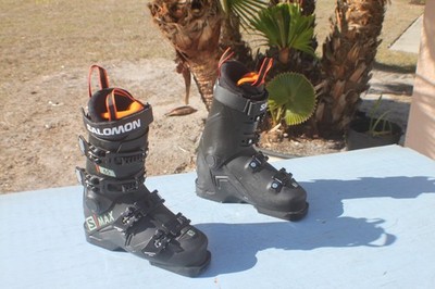 SALOMON - S MAX - 65 - ALPINE - SKI BOOTS -SZ-9.5 M-SZ-10.5 W- LOOK NEW