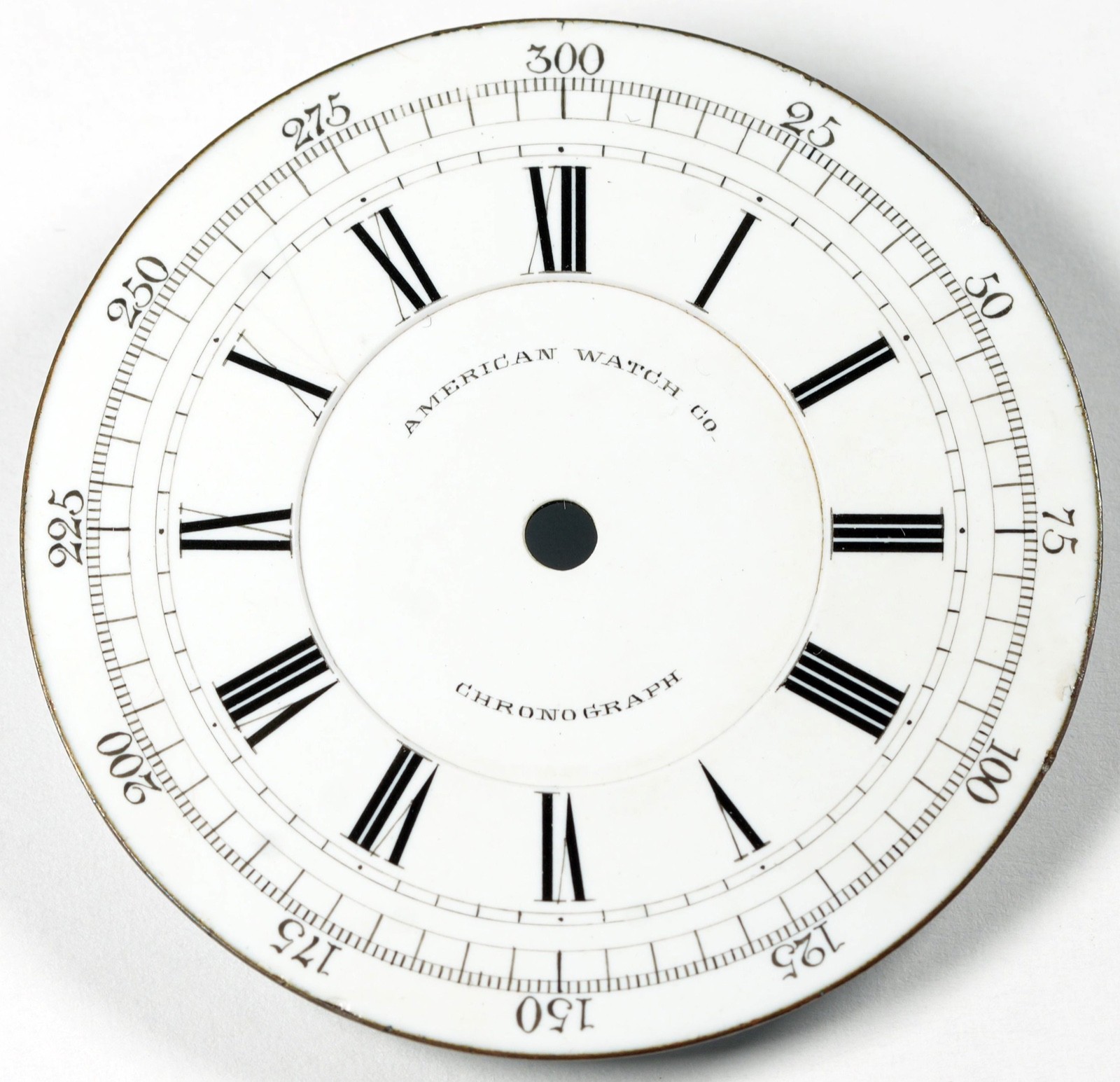 WALTHAM 16 SIZE RARE MODEL 1872 CENTER-SECONDS CHRONOGRAPH POCKET WATCH DIAL