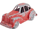 Charbens Betal Austin Saloon Die-cast Model Vintage Car Body Red 1940's Unboxed.