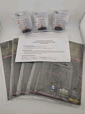  DC HeroClix World's Finest Release Day OP Kit COMPLETE 3x Streaky LE 5x Maps 