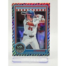 2025 USA Baseball Stars and Stripes CJ Weinstein Foil Stars and Stripes 26/50 SP