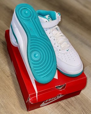 USED (REP BOX) Nike Air Force 1 Mid '07 Clear Jade | eBay