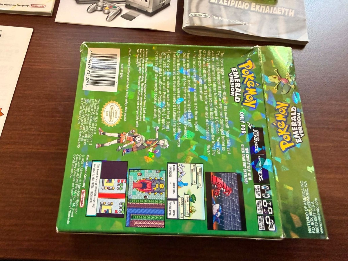 Authentic Pokemon Emerald CIB USA (Nintendo Game Boy Advance,GBA