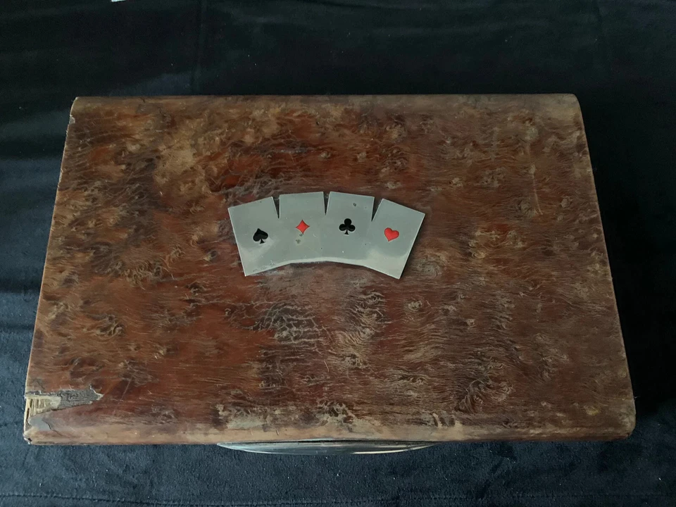 🔴 CARTE GIOCO REPUBBLICA 1951 francesi scatola sigle ARGENTO vintage - Immagine 4 di 4