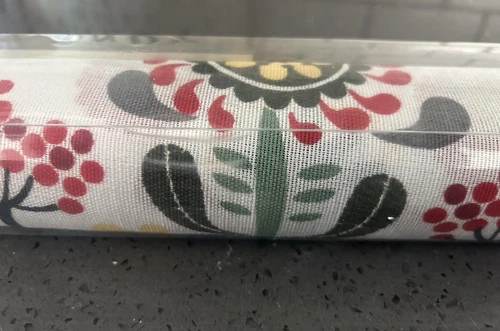 New IKEA Akerkulla Eva Lundgreen Fabric Roll 24”X 118” Scandinavian Folk Art