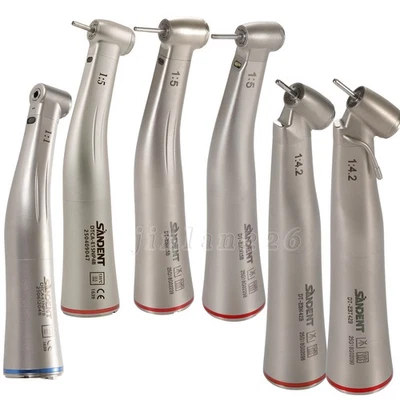 SEASKY Dental 1:1 1:4.2 1:5 Fiber Optic LED Contra Angle 45°Surgical Electric Handpiece