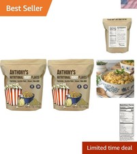 Bulk Nutritional Yeast Flakes, 1 lb x 2, Unflavored Fortified for Health