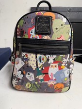 Loungefly Mini Backpack the Nightmare Before Christmas Chibi Characters