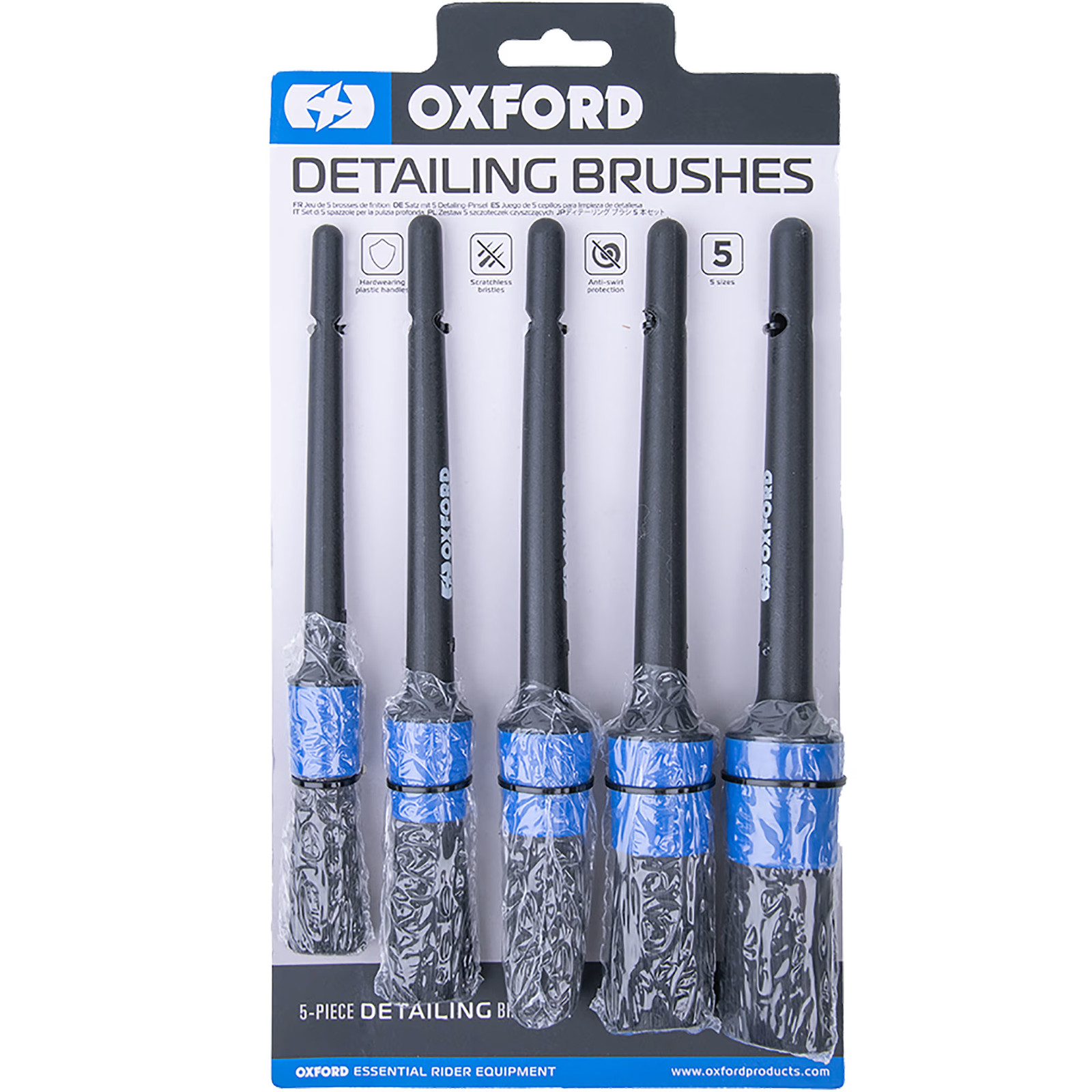 Oxford Detailing Brushes Motorcycle Motorbike Cleaning Tools Accessories