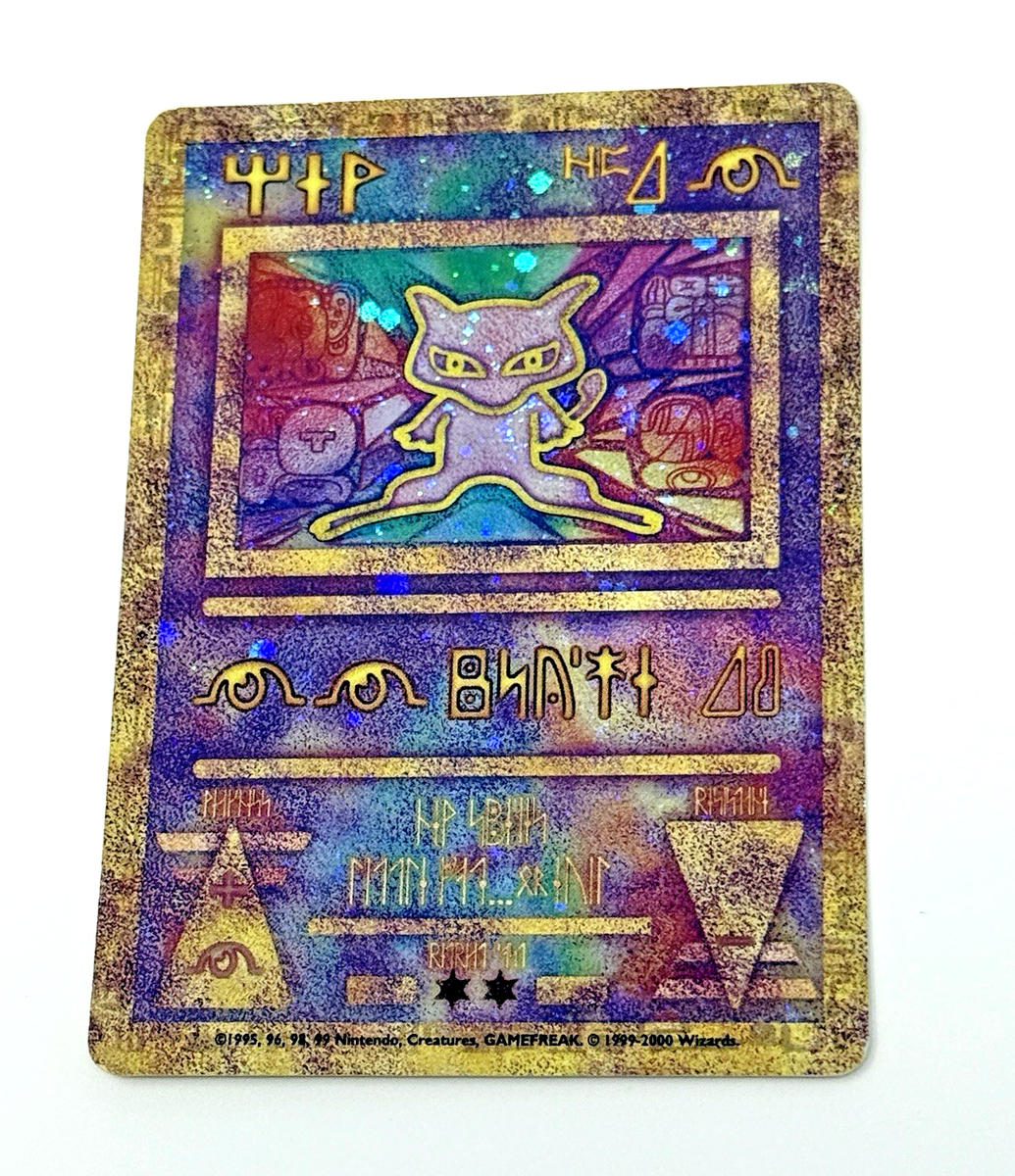 Ancient Mew 2000 Movie Promo Pokemon TCG Vintage - Creases present