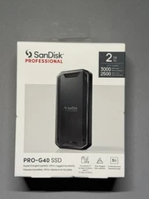 SanDisk PRO-G40 SSD 2TB External Thunderbolt 3 and USB-C NVMe Portable SSD