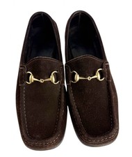 Vintage Gucci Horsebit Loafers Brown Suede US Men’s Size 7.5D