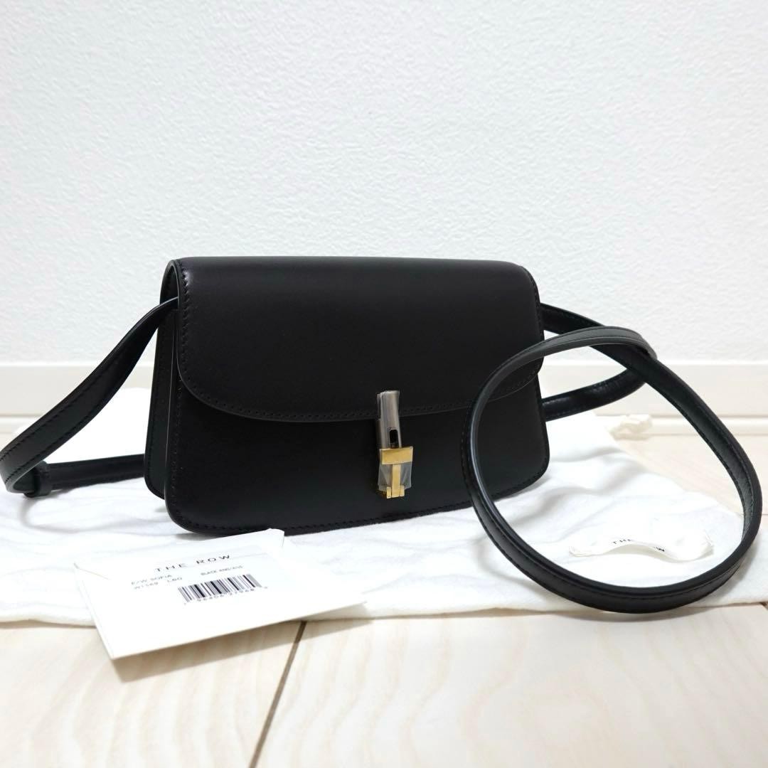 The Row East West Sofia Mini Shoulder Bag Black