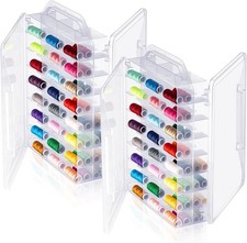 Mifoci 1 Pcs 46 Grids Sewing Organizer Double Sided Thread Box Storage...