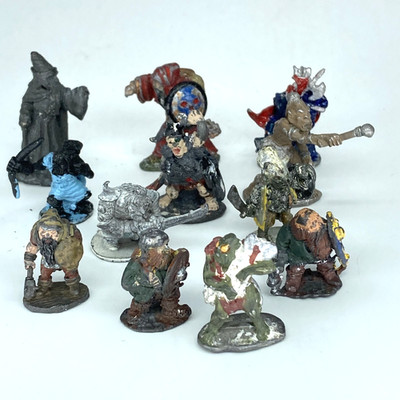 Adventuring Party - Suitable For D&D - Pre Slotta Metal Unbranded X19142