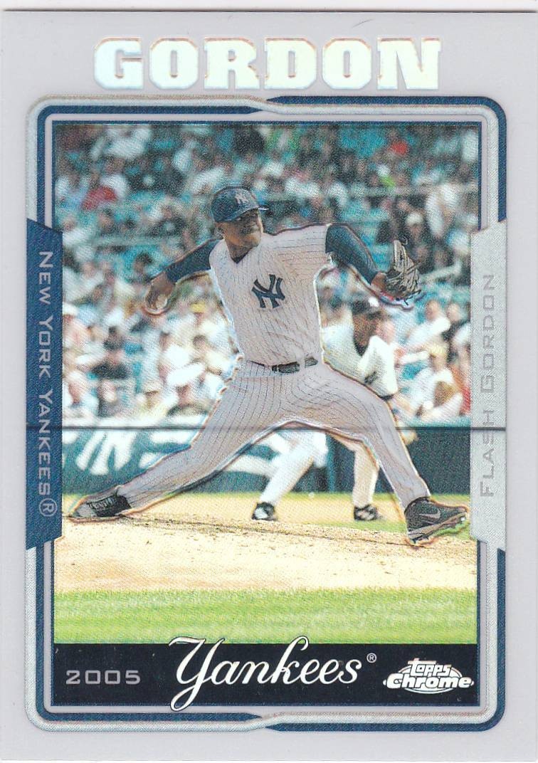 2005 Topps Chrome Refractor Tom Gordon Flash Gordon #98 Yankees Free Shipping!