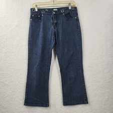 CACHE womens 4 medium wash denim cropped pants