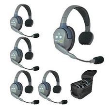 Eartec UltraLITE 5 UL5S Gray Over the Ear Headsets