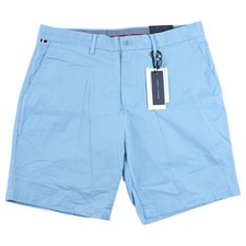 Tommy Hilfiger Brooklyn 1985 Shorts Mens 33 Blue THFlex Chino Stretch $69 NEW