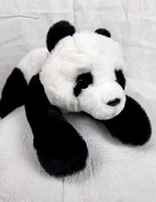 FAO Schwarz Panda Plush Stuffed Animal 2020 Soft Black White Bear Toy 14"