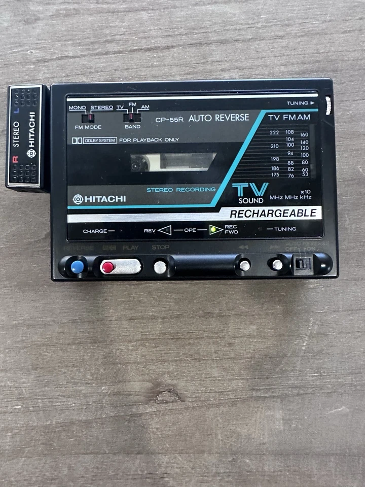 Hitachi CP-55R 80’s FM/AM Stereo Cassette Recorder Vintage Rare Read Desc - Image 2 of 4