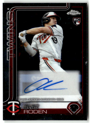 Topps Chrome MLB 2025 No. AC-AR Alan Roden Rookie Auto