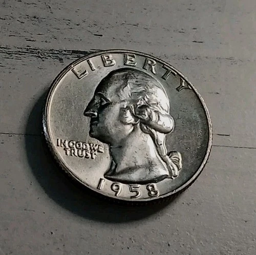 1958-D BU 90% Silver Washington Quarter #6