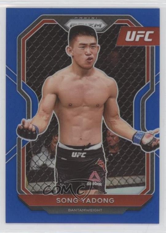 2021 Panini Prizm UFC Blue Prizm 102/199 Song Yadong #97 0q0
