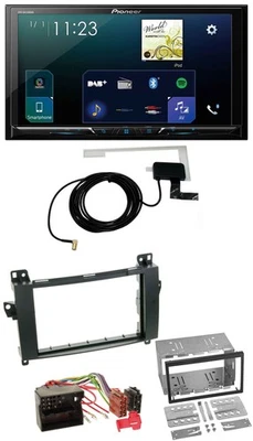 Pioneer 2DIN DAB USB MP3 Bluetooth Autoradio für Mercedes A-Klasse W169 C169 - Bild 1 von 4
