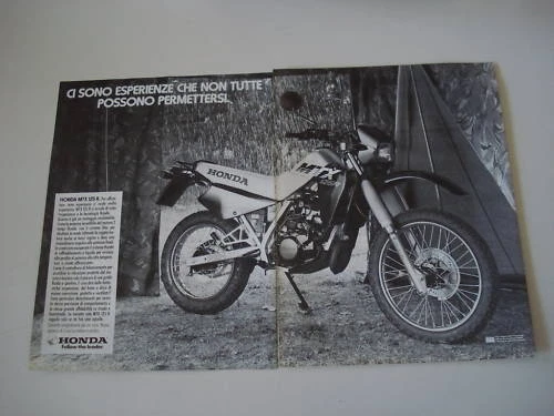 1986 Honda MTX 125 R MOTORCYCLE ADVERTISING