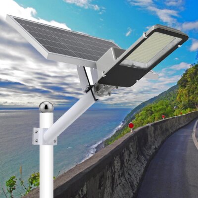 Commercial Solar Street Flood Light LED Lamp Outdoor Area Dusk-To-Dawn Wall Lamp