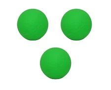 (3) Pet Dog Balls Chew Glow In The Dark Ball 2 3/8" Toys Puppy Play Fetch Green