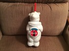 Vintage Plastic Always Coca-Cola Polar Bear Novelty Drink Sipper Cup With Straw