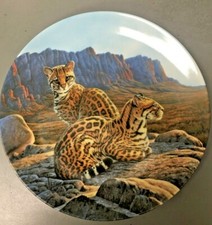 Piatto da collezione "THE OCELOT" PIATTO #4 IN GRANDI GATTI DELLE AMERICA 