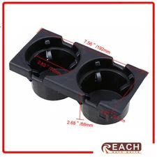 1PCS Black Front Center Console Drink Cup Holder 51168217953 For BMW E46 98-06