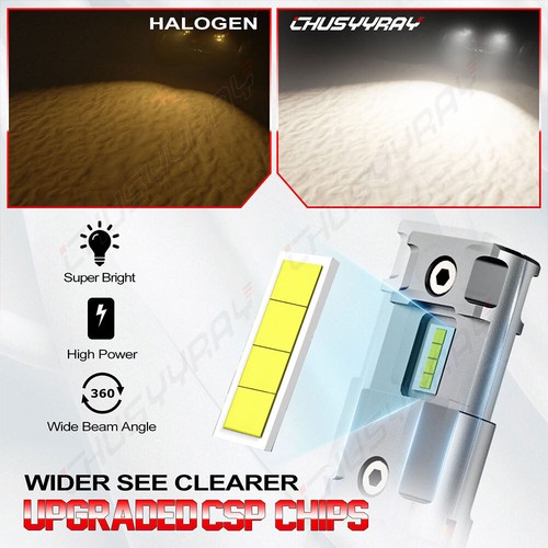 For Honda Rancher Rubicon Fourtrax Foreman TRX420 TRX500 LED Headlight Bulb 2x - Bild 5 von 12